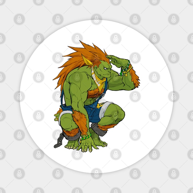 Blanka - Street Fighter 6 Magnet by universepod